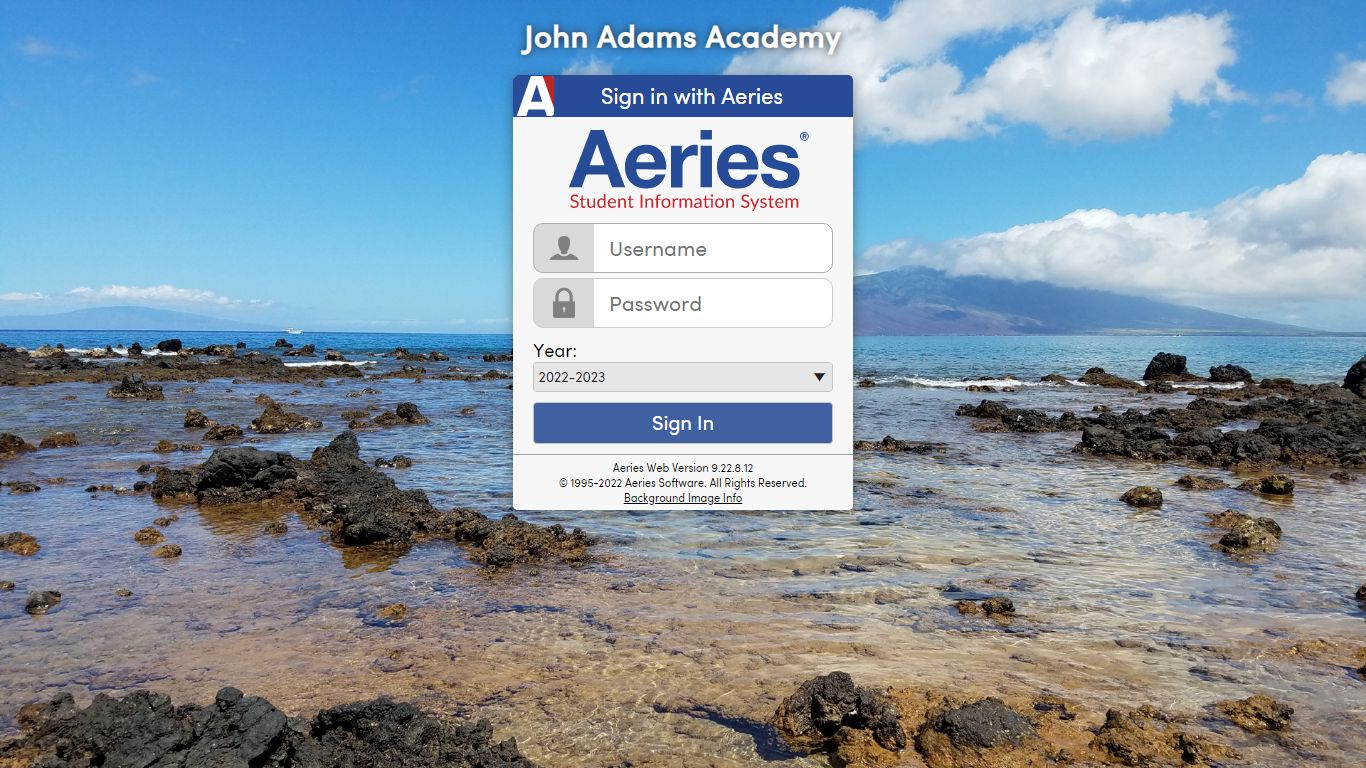 Sign in with Aeries - John Adams Academy